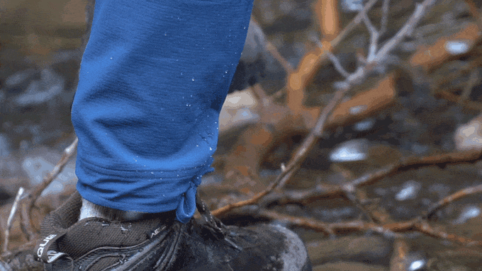 Trailhead Pants Water Resistant DWR Coating.