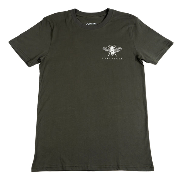 SAVE THE BEES COTTON TEE - CHARCOAL: Sustainable and Stylish Apparel